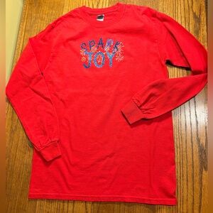 Adult Small “Spark Joy” Long Sleeve Tshirt. Gildan Tshirt, never worn